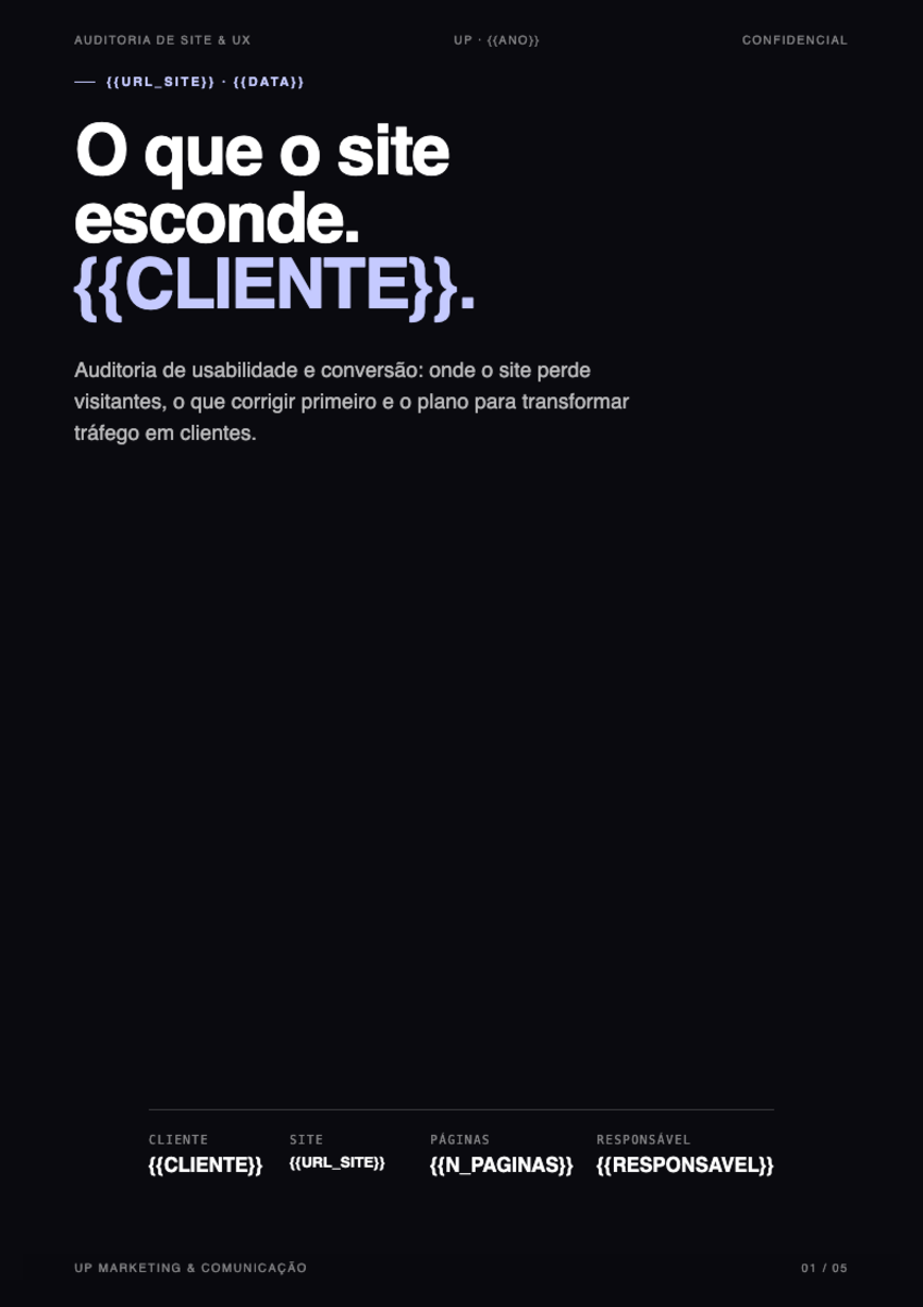 Auditoria de Site & UX