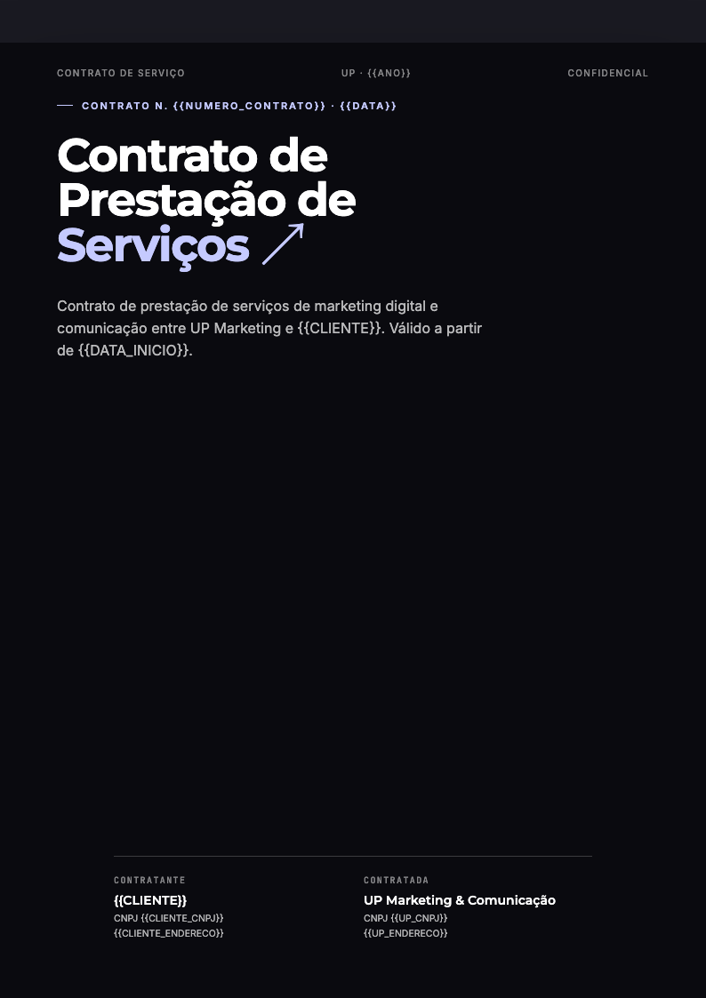 Contrato · Tráfego Pago