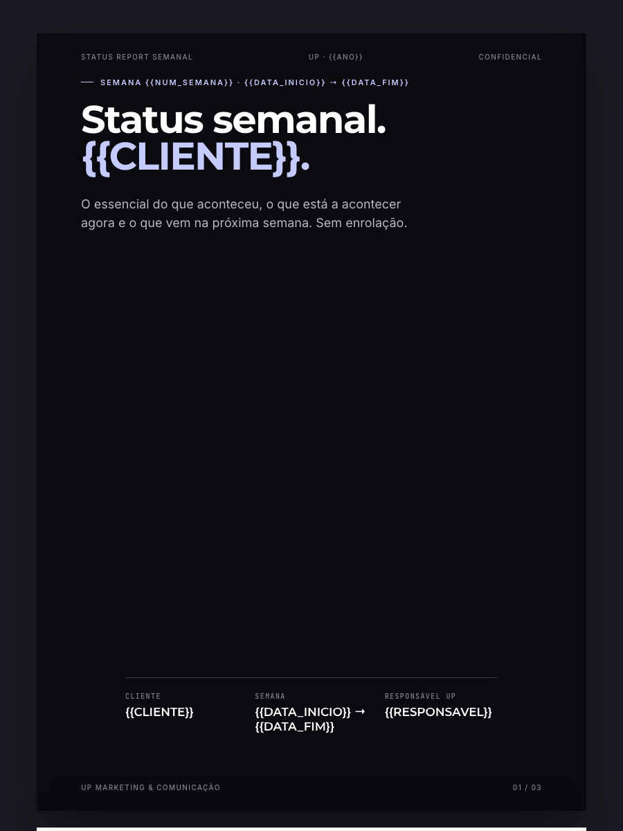 Status Report Semanal