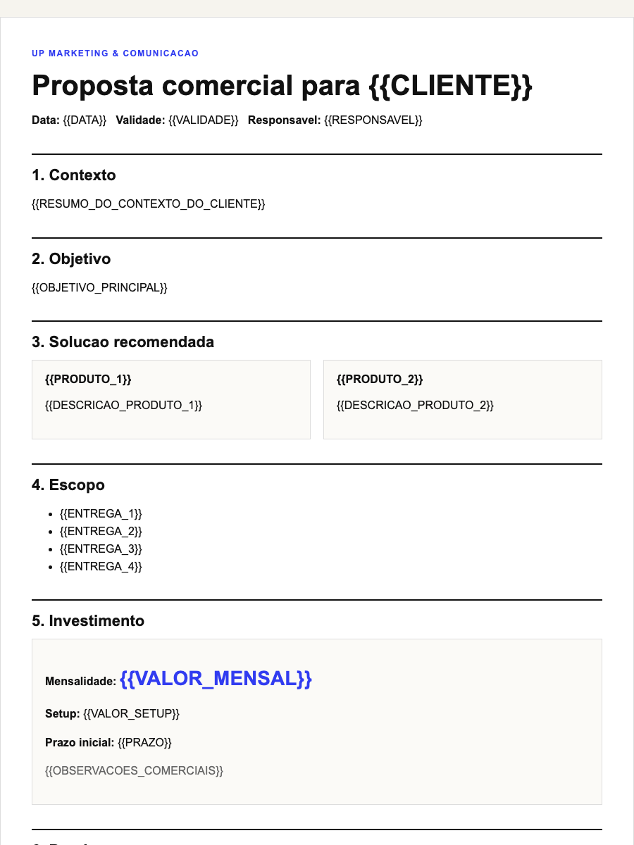 Proposta Comercial Simples